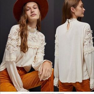 Anthropologie Jemma Lace Blouse, NWT size XS